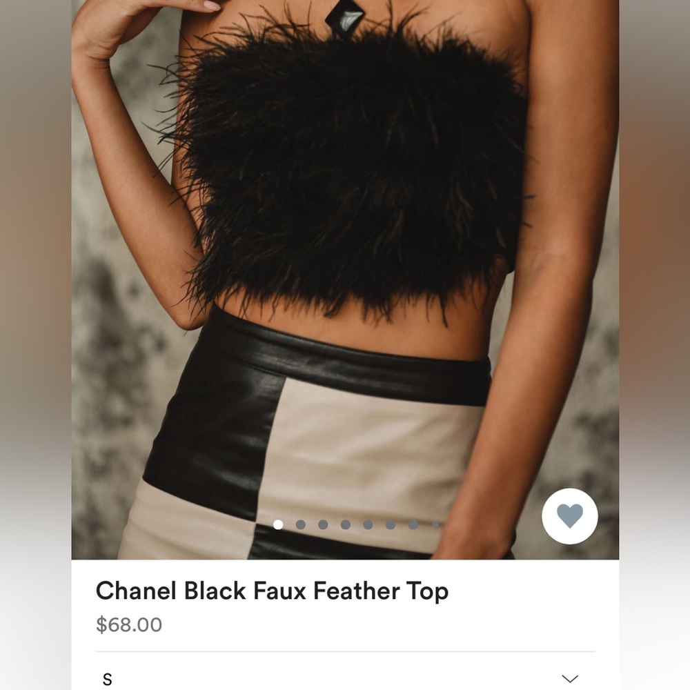 12th tribe black faux feather shirt